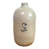 Handmade soliflore vase in glazed terracotta