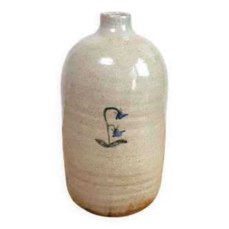 Handmade soliflore vase in glazed terracotta