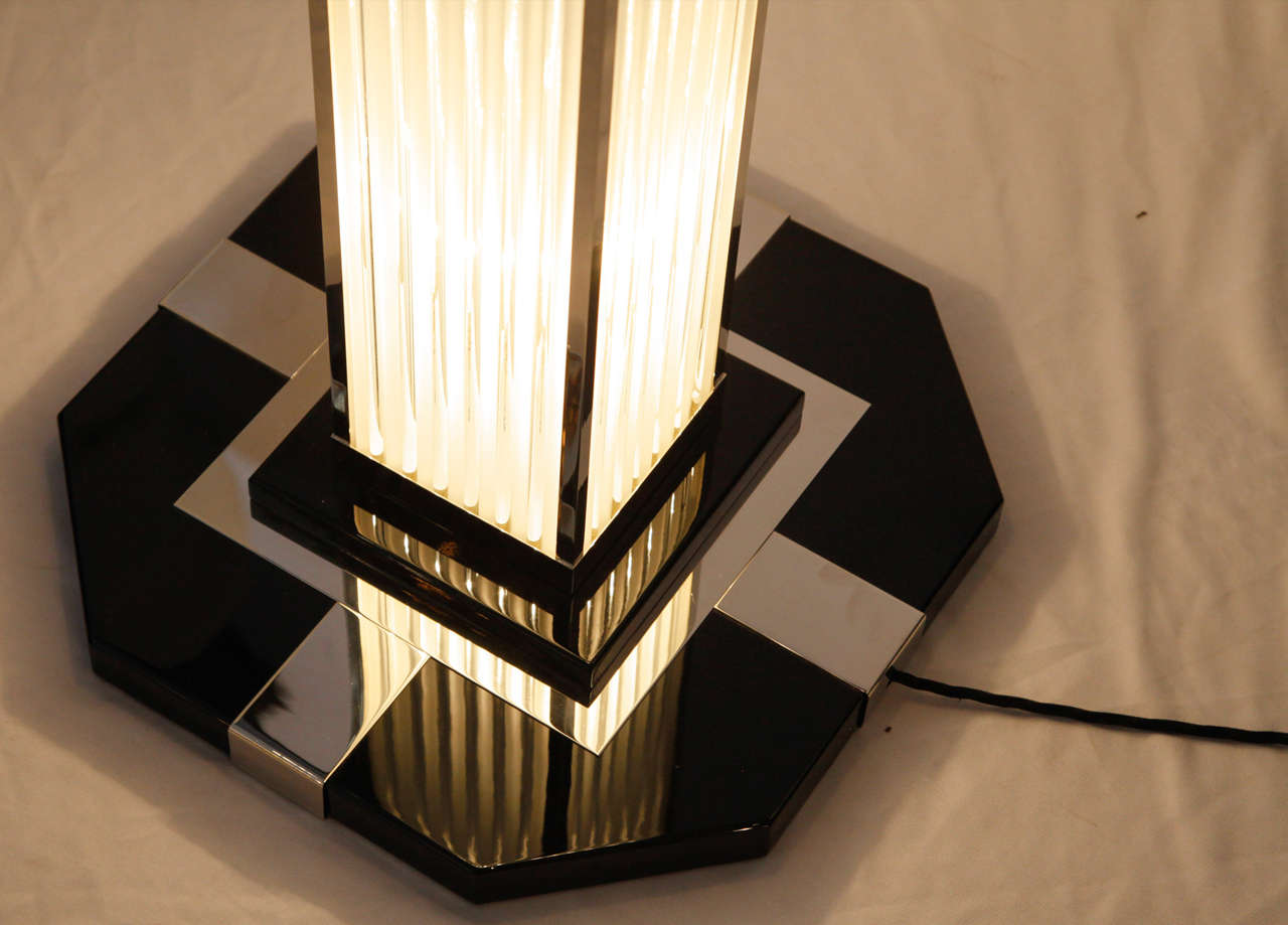 Paire de lampadaires art-déco