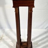 19th century high stand with 4 columns, walnut pedestal
