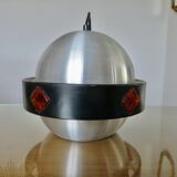 Space Age "Saturn" pendant light, 1970, aluminum, metal, resin