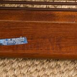 Danish Teak and fabric armchair by Børge Jensen & Sønner 1960.