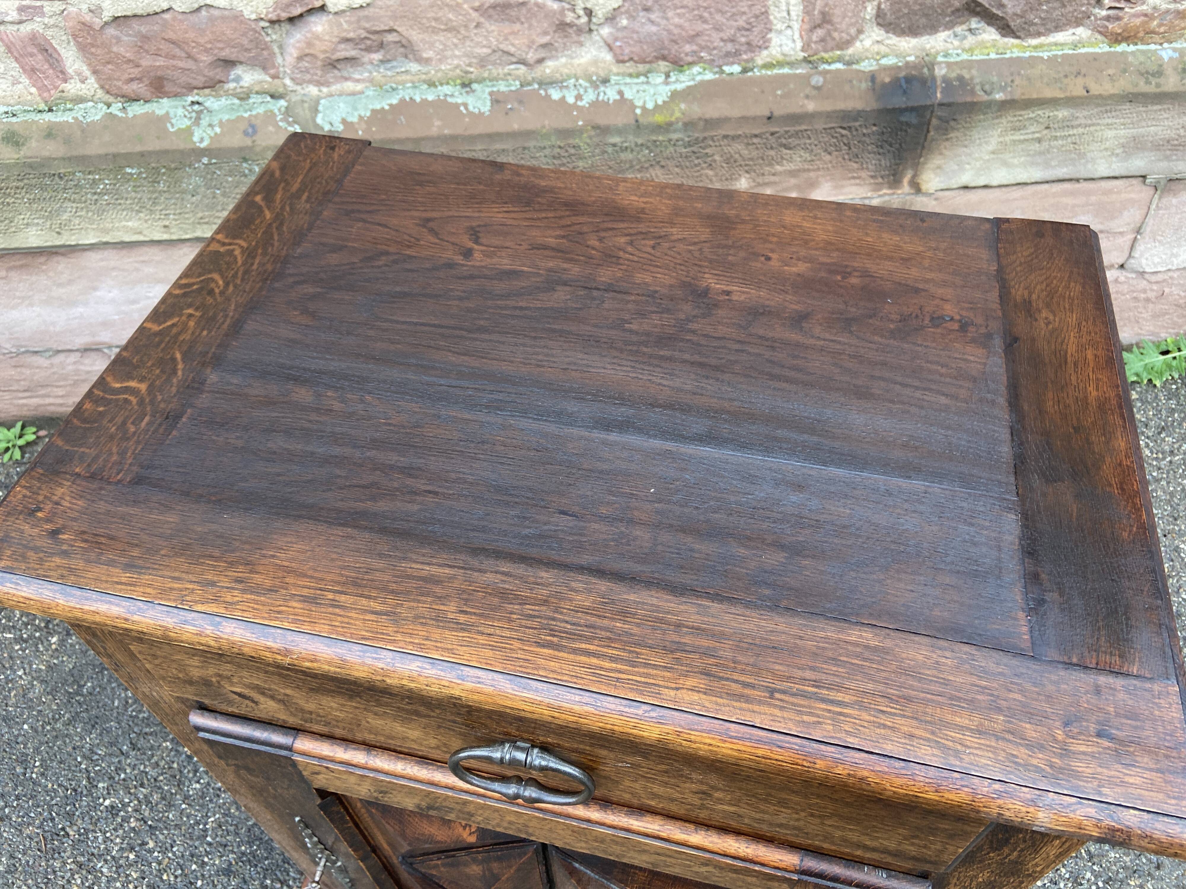 Oak furniture neo louis xiii 1950