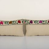 Set of two aubusson turkish kilim pillows