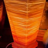 Jannalights design lamp from the 70s in orange resin