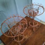 Pair of wire vase