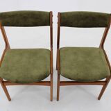 1960s Pair of  Danish Teak Dining Chairs, Restored