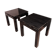 Pair of black square coffee table