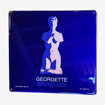 "Georgette" enamelled plaque