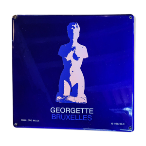 plaque émaillée Georgette