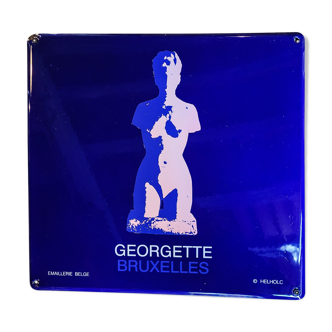 Plaque émaillée "Georgette"