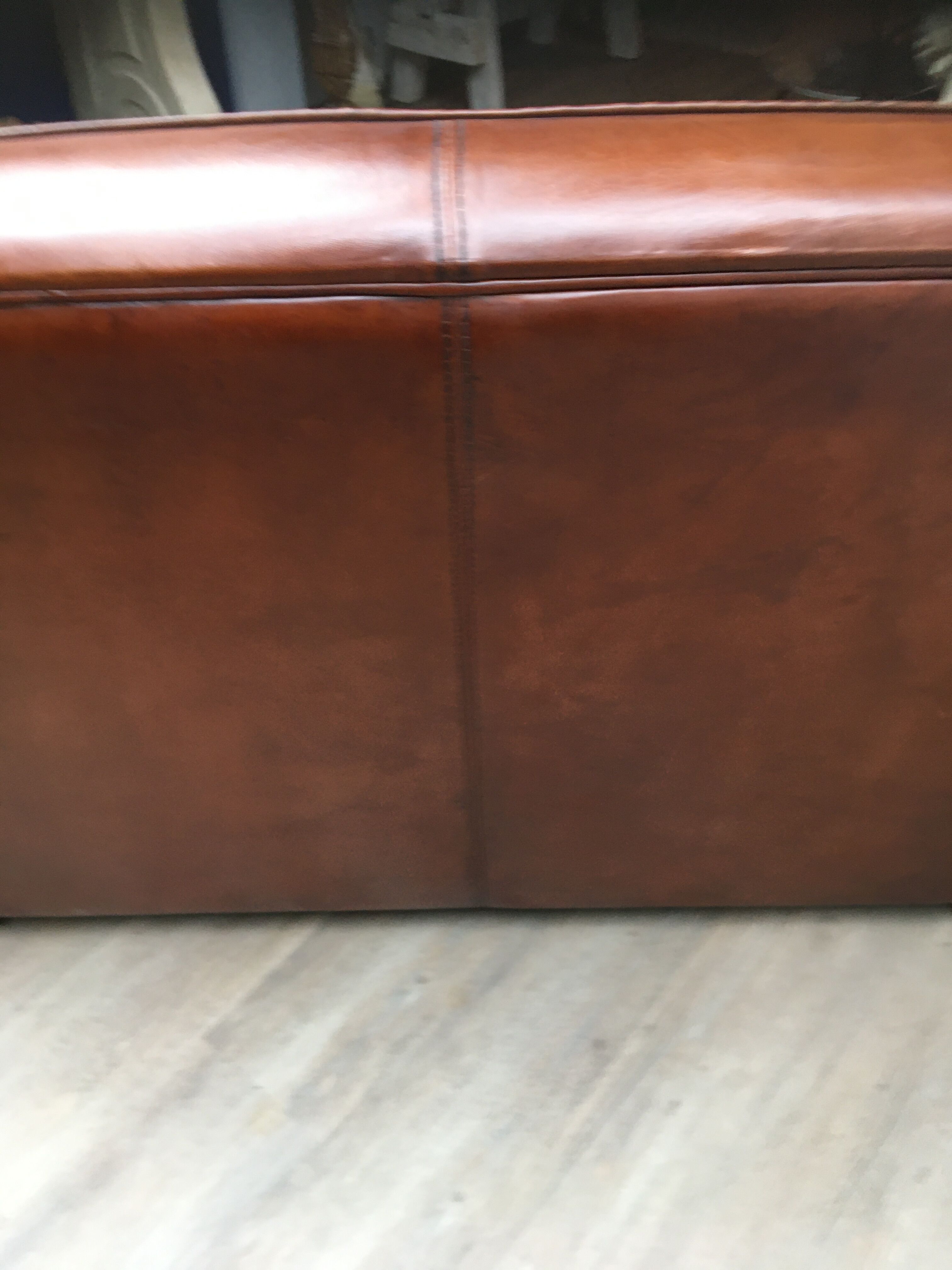 Leather club sofa