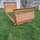 Bed 1 place wood and rattan