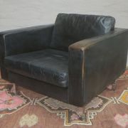 Fauteuil lounge en cuir COR Earls, années 1950