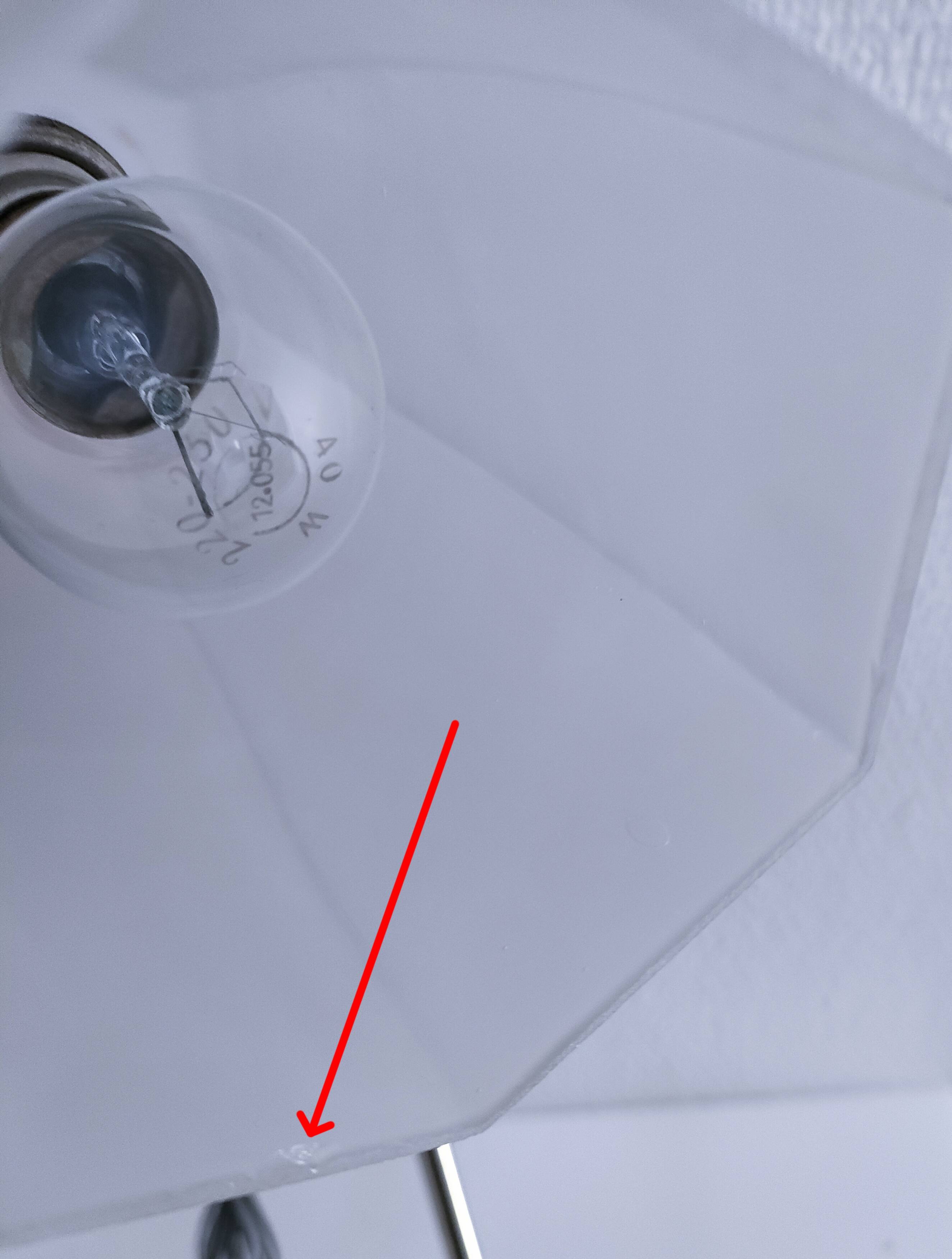 Art Deco lamp with chrome metal and opalescent glass.