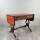 Table à jeux, bureau de style Empire en acajou, XIXe Siècle