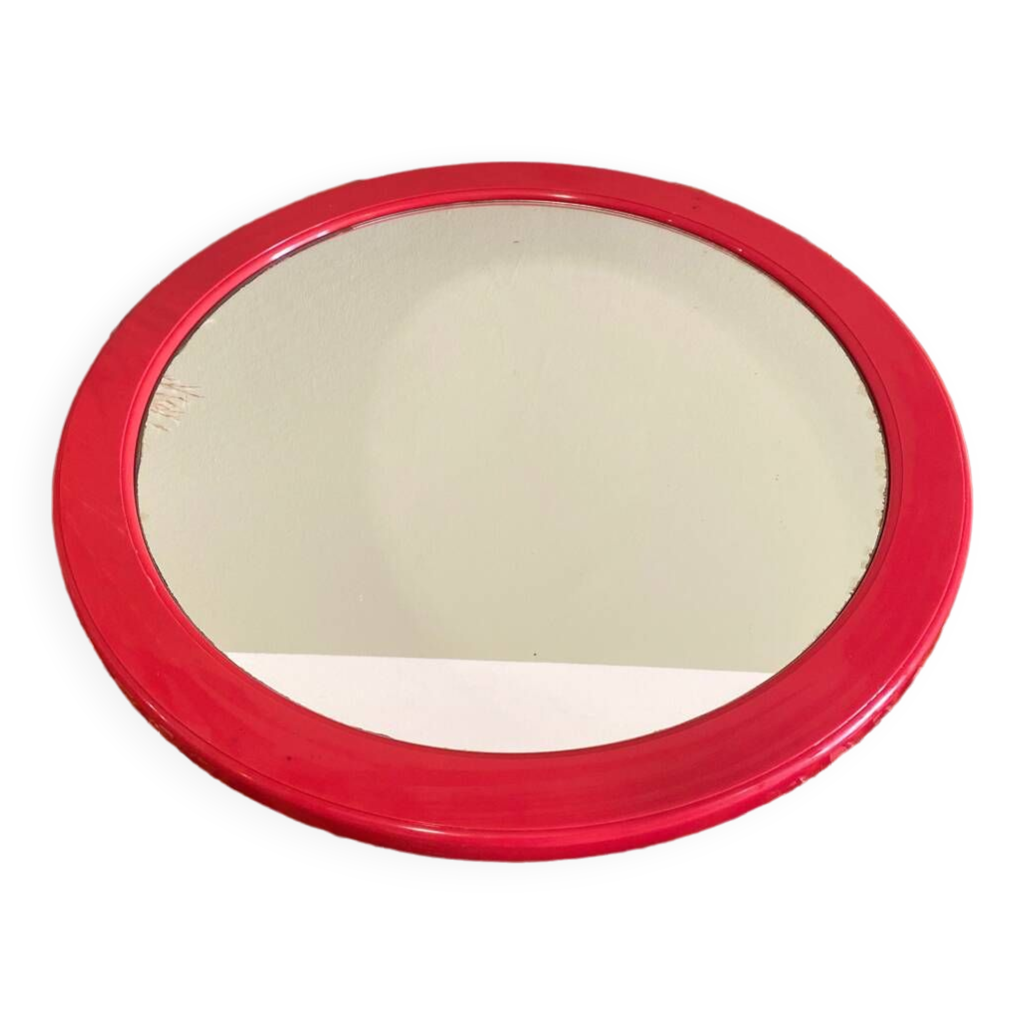 Vintage red mirror