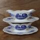 Old Sarreguemines earthenware sauce boat, Romantic model
