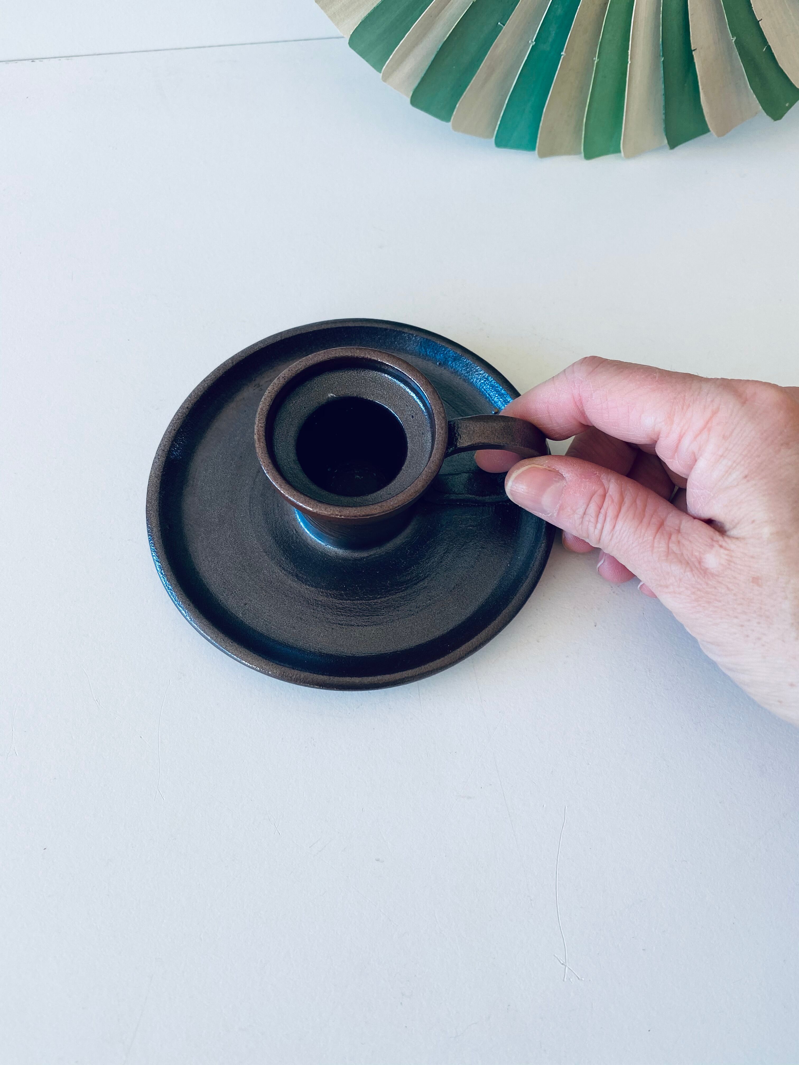 Signed ceramic bougeoir