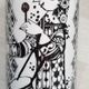 Vintage Rosenthal Studio-Line vase by Bjørn Wiinblad Model "Duet" (Flute Player and Drummer), Mid-Century German porcelain, signed