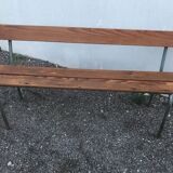 School bench with folder