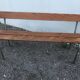School bench with folder