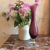 Vase in opaline tricolore