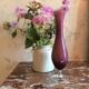 Vase en opaline tricolore
