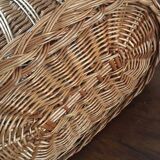 Woven wicker basket