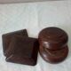 Set of wooden appetizer cups