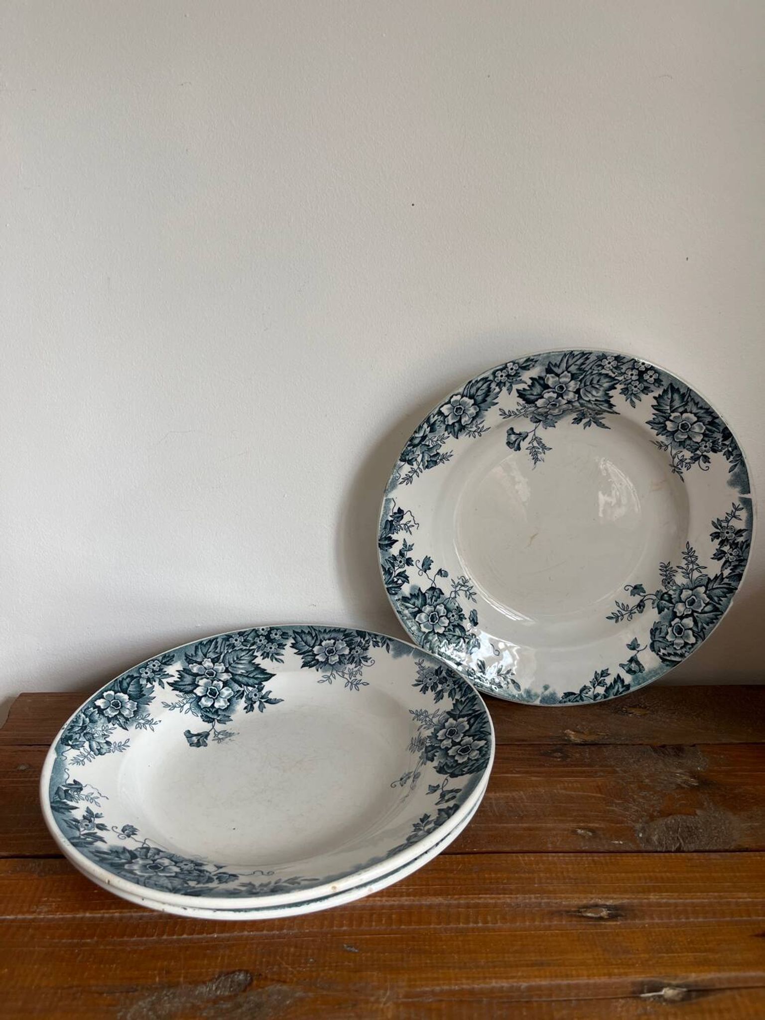 3 assiettes creuses Terre de Fer