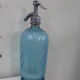 Elegant twisted blue glass Siphon