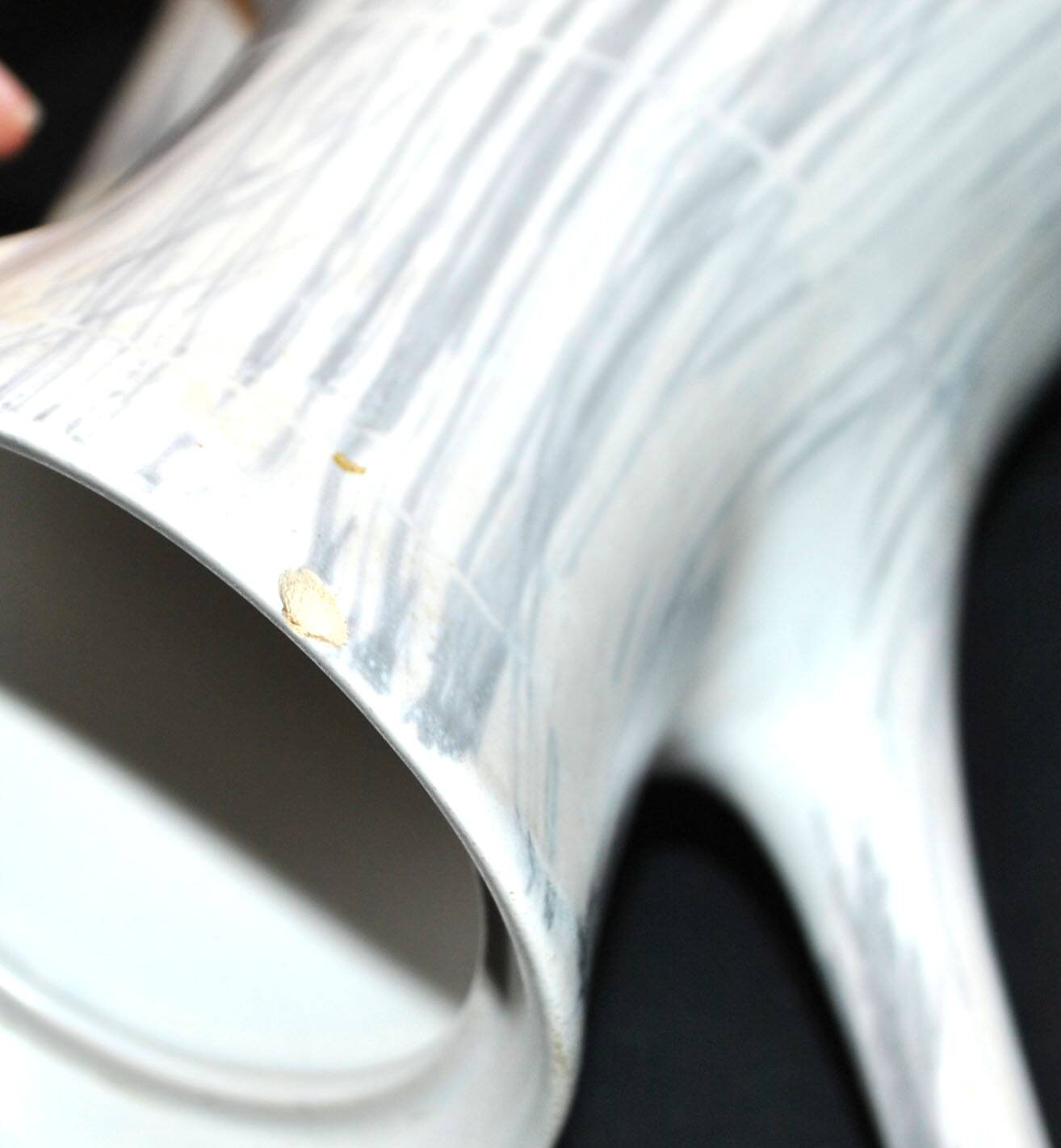 Vintage Niderviller Modernist Ceramic Coffee Pot 1960 with 2 Cups