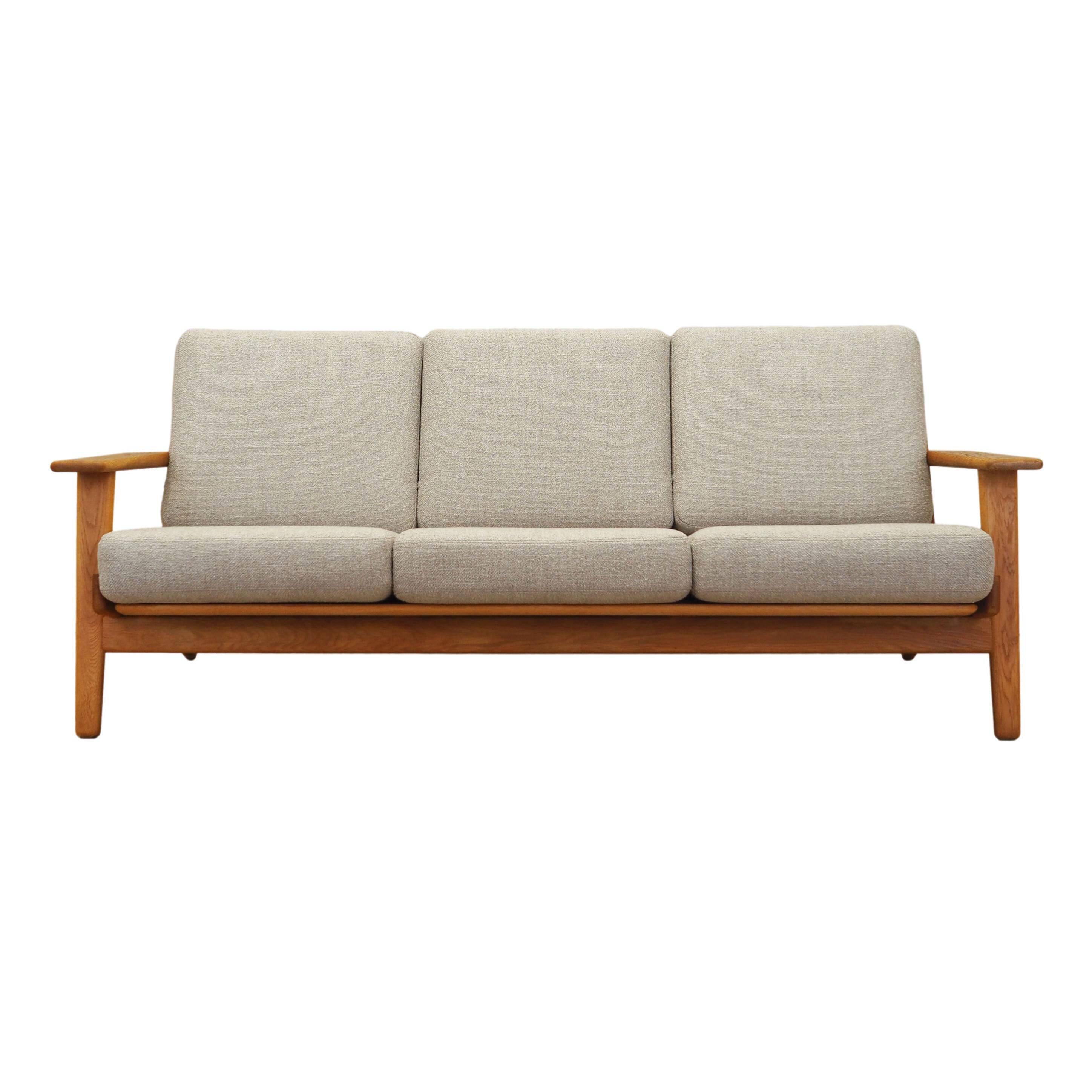 Oak sofa, Danish design, 1960s, designer: Hans J. Wegner, manufacturer: Get