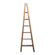 Wooden triangular ladder