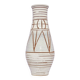 Vintage large white geometric west germany vase scheurich