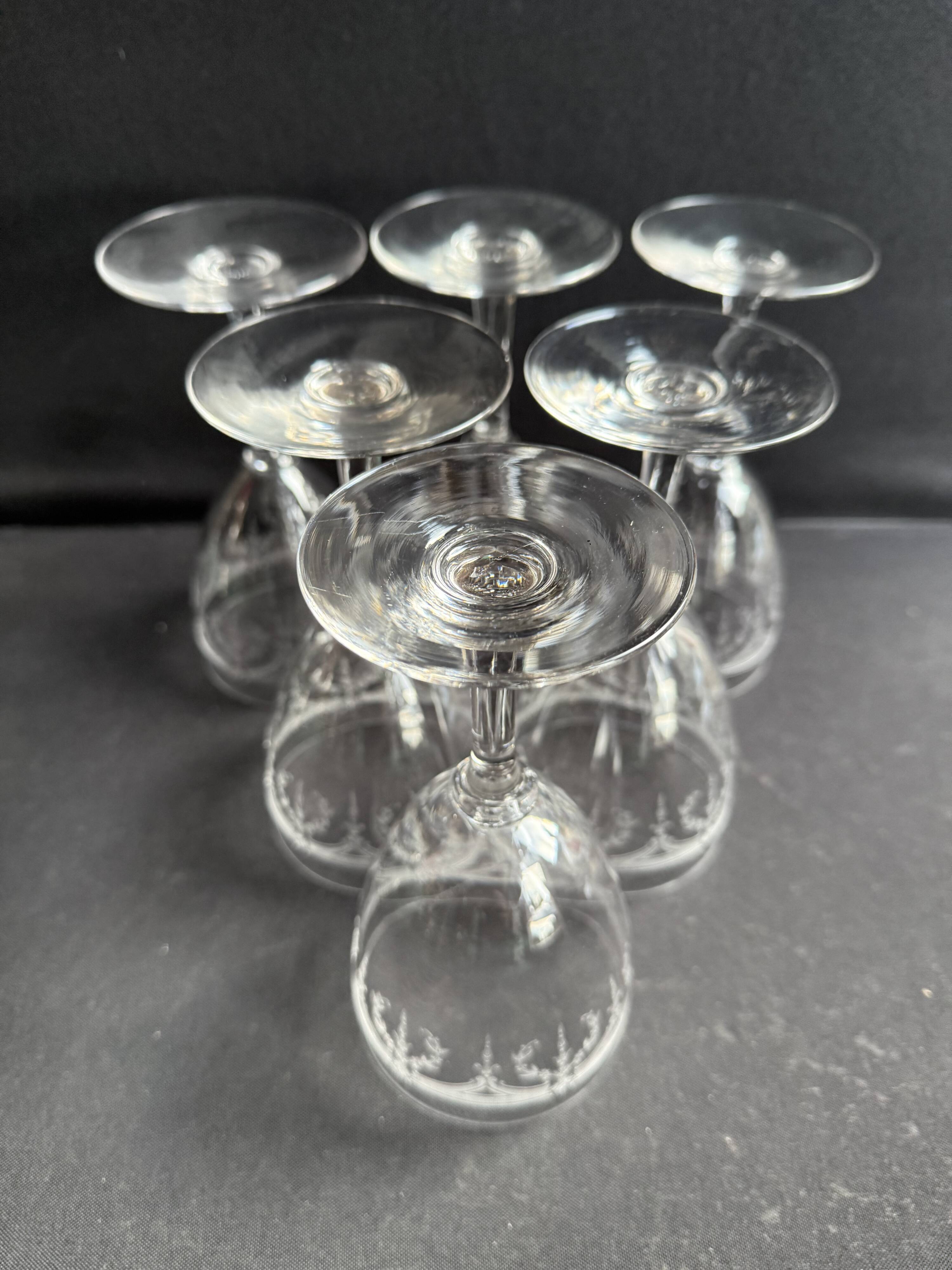 6 Saint Louis Manon water glasses