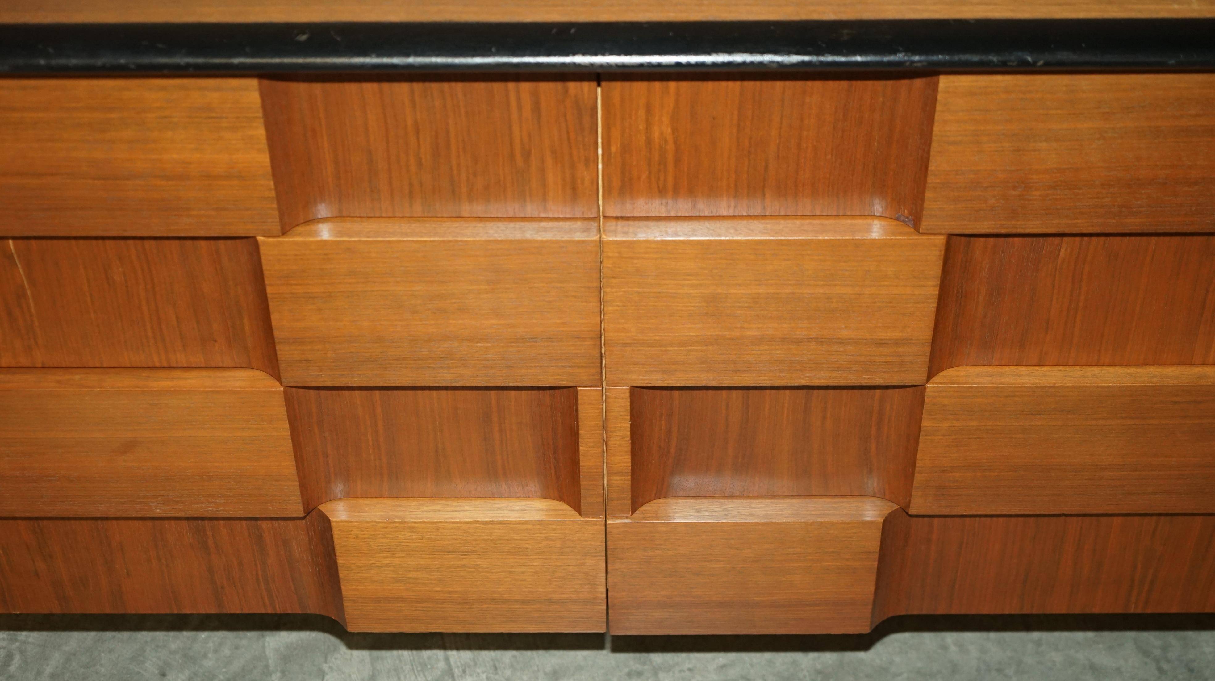 Buffet Edmond J Spence à damier Moderniste du Milieu du Siècle