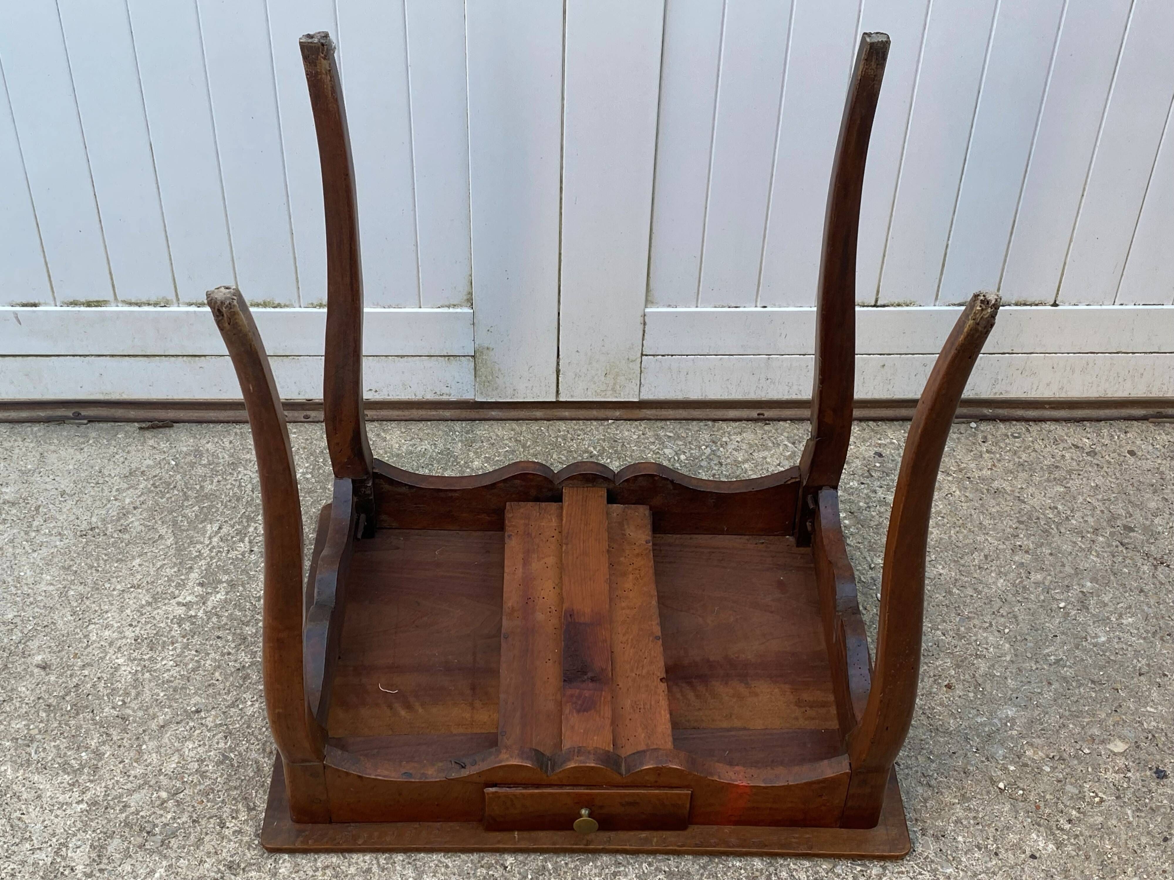 Oak desk with 1 drawer 65x52cm