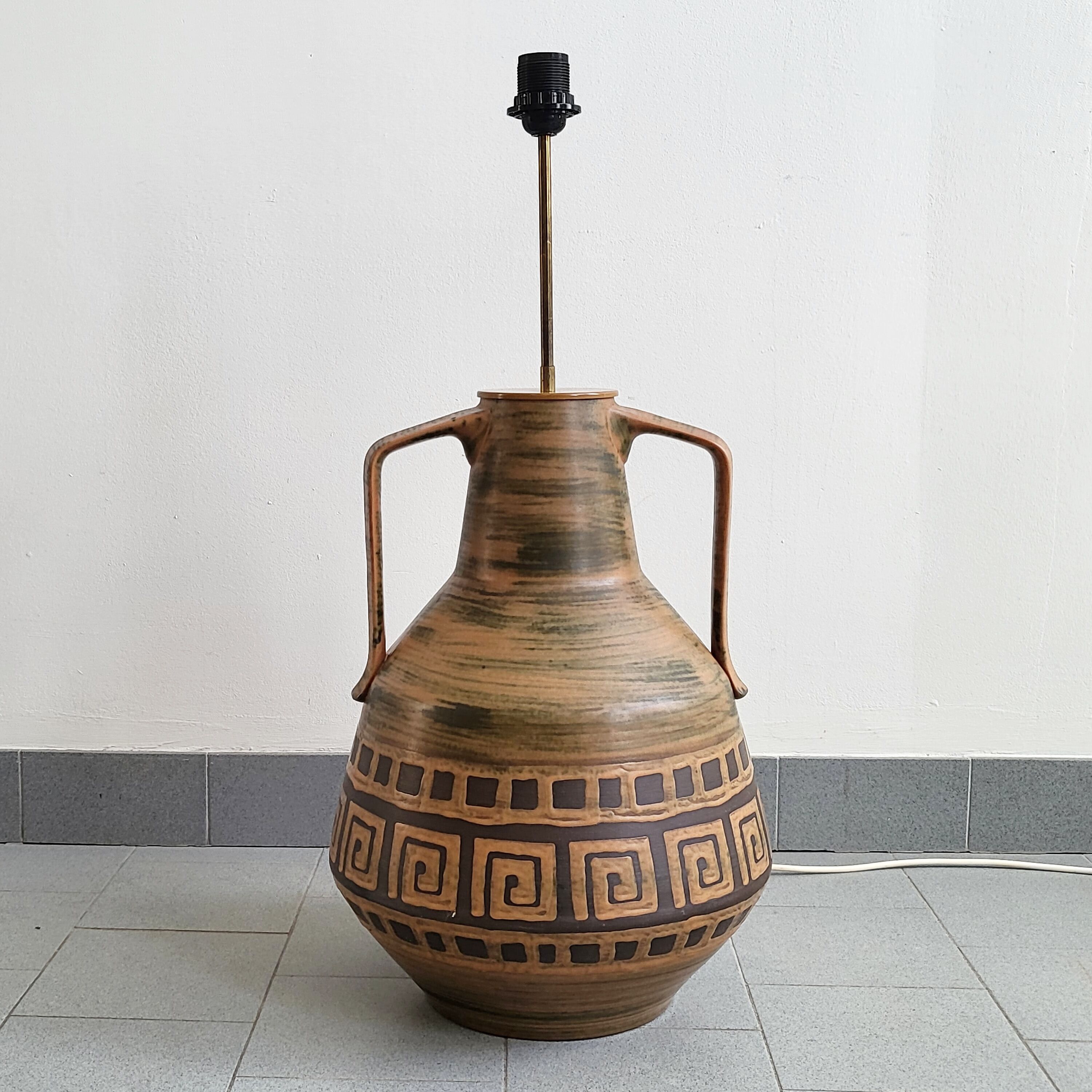 Vintage 1960 ceramic floor lamp