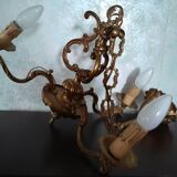 Lustre bronze 3 lampes