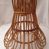 Vintage wicker pendant lamp