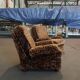 Paire de fauteuils en velours, 1970