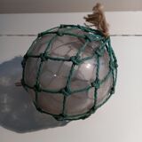 Glass sailor ball, old fishing net float