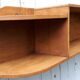 Étagère en bois art déco