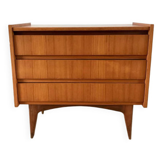 Scandinavian teak dressing table chest of drawers, Danish design, 1960s