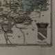 Old map of the department of Aube – Troyes – around 1850