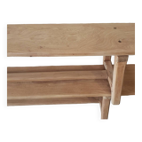 Pair of solid oak benches