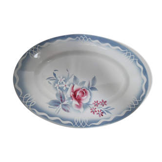 Oval dish Digoin Sarreguemine