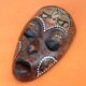 Masque à suspendre  Africain / Tribal  Bois sculpté incrusté de nacre